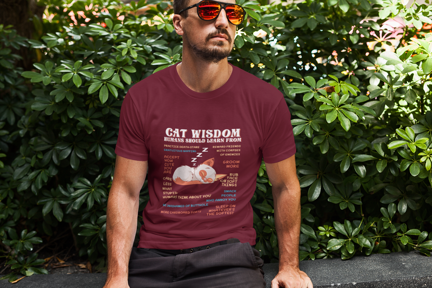 Camiseta Cat Wisdom