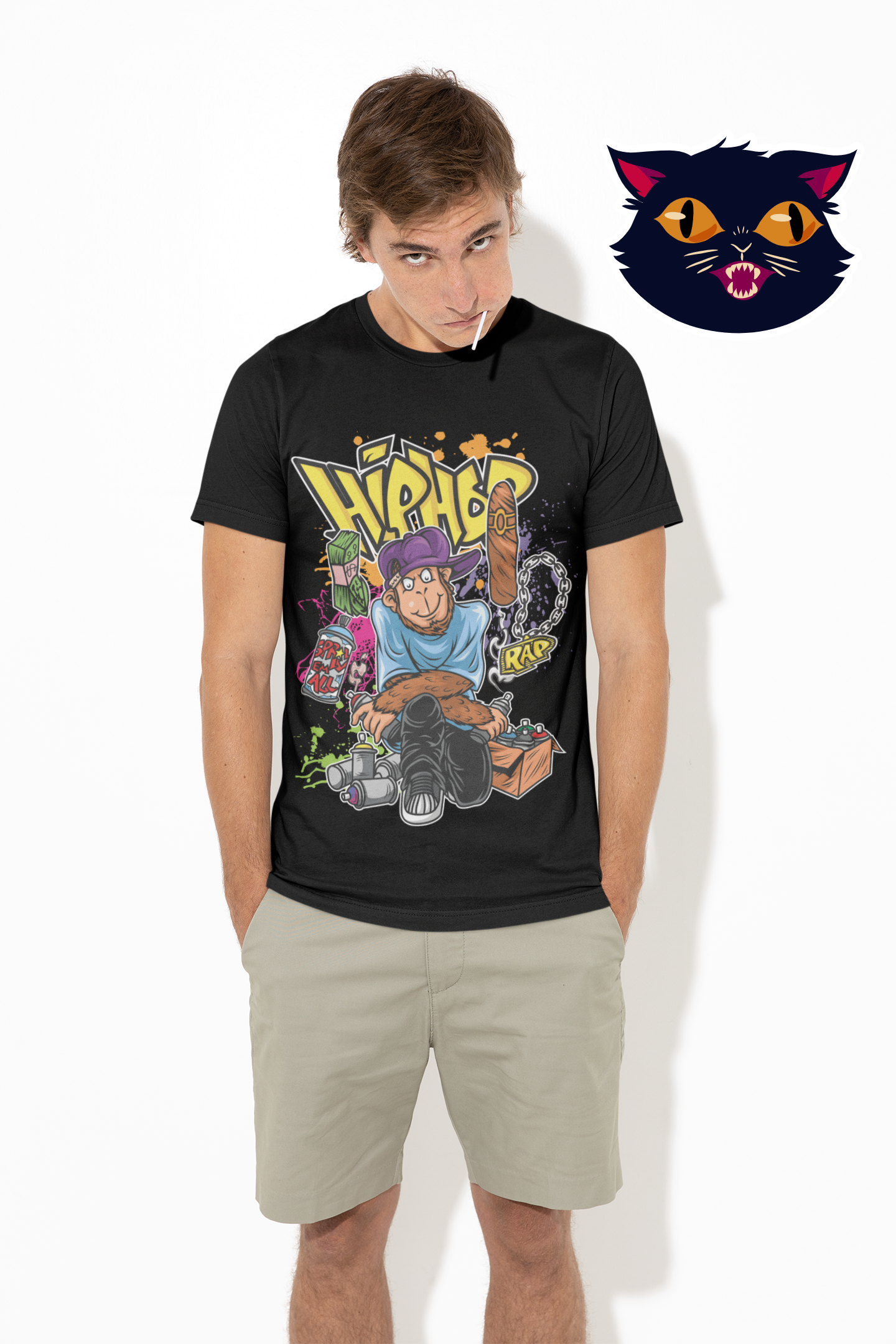 Camiseta Anime Hip Hop